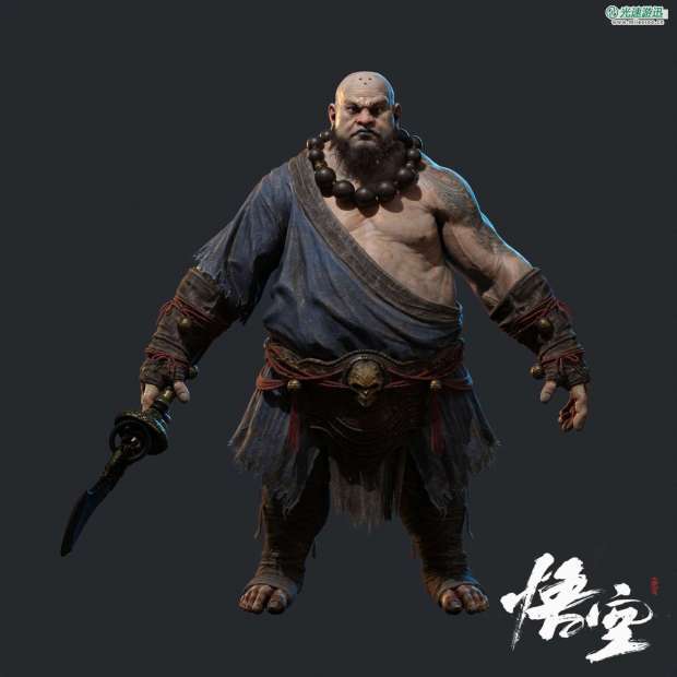 《黑神话》角色建模图赏 广智不净石中人碧臂螂等