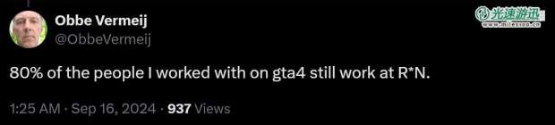 《GTA4》80%的老员工仍在R星开发《GTA6》